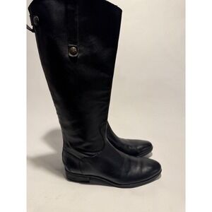 Sam Edelman Penny 2 Riding Boots, Black Leather, Women's 11M (Wide Calf)